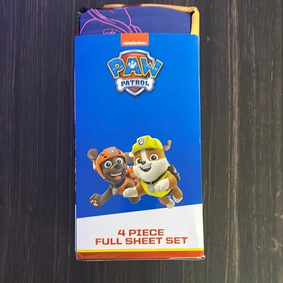 Nickelodeon Paw Patrol Colorful 4-Piece Sheet Set - Picture 4 of 5